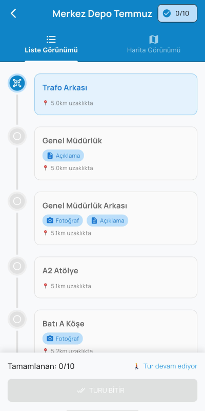 Devriye Tur Takibi